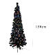 Árvore de Natal Black Shade LED multicores 150 cm slim s4