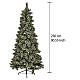 Christmas tree Emerald with glitter 500 LED 230 cm s3