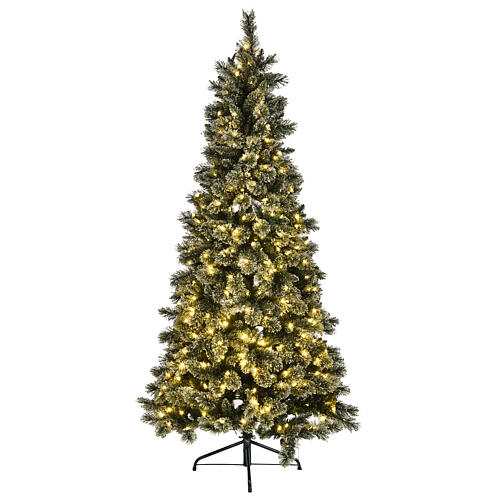 Árbol de Navidad Emerald 500 LED 230 cm con purpurina 1