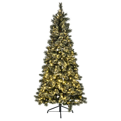 Sapin de Noël Emerald 500 LED 230 cm pailleté 2