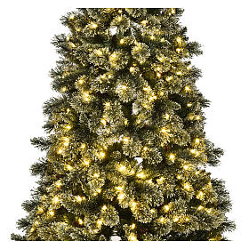 Albero di Natale Emerald 500 LED 230 cm glitterato