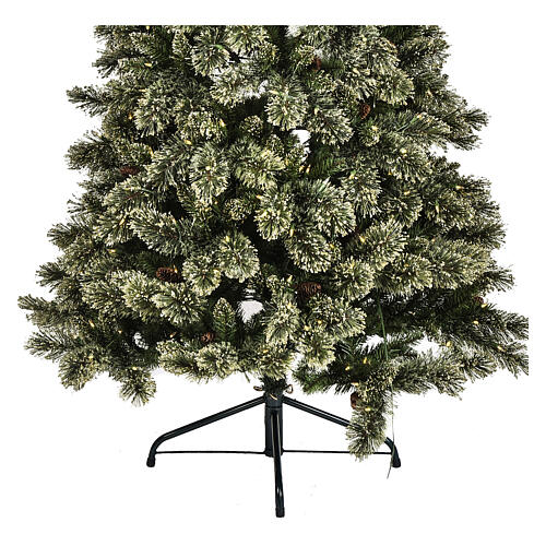 Albero di Natale Emerald 500 LED 230 cm glitterato 7