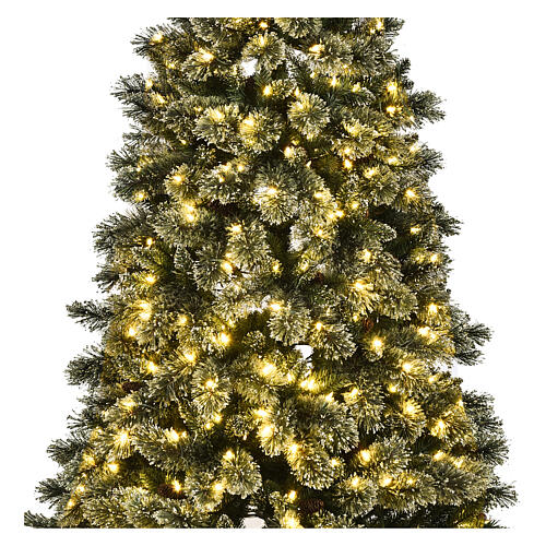 Árvore de Natal Emerald 500 LED 230 cm com glitter 2