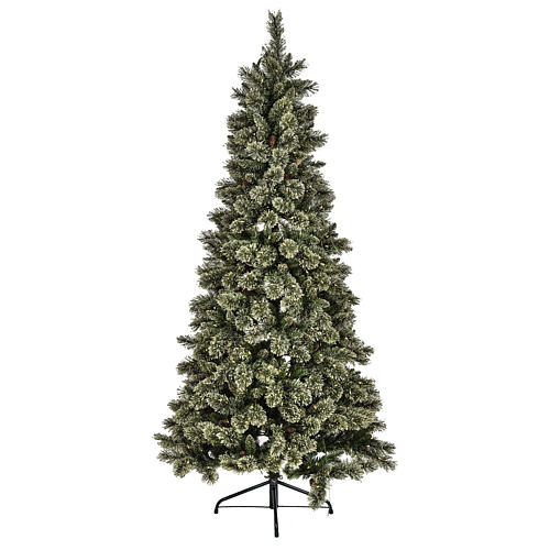 Grüner Weihnachtsbaum 200cm Mod. Emerald 400 Leds Glitter 1