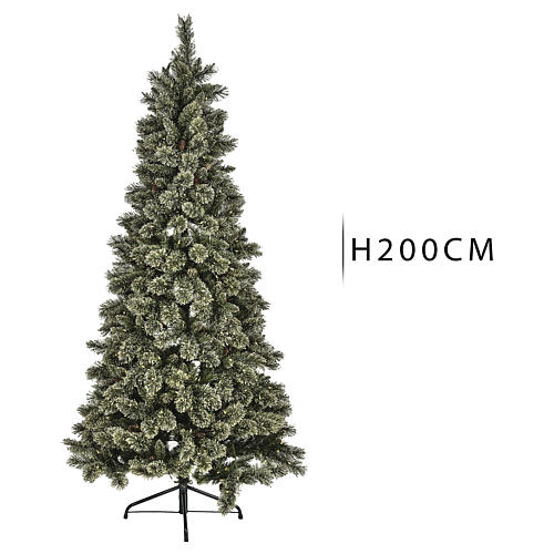 Grüner Weihnachtsbaum 200cm Mod. Emerald 400 Leds Glitter 3
