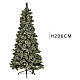 Grüner Weihnachtsbaum 200cm Mod. Emerald 400 Leds Glitter s3