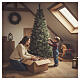 Christmas tree 200 cm Emerald with glitter 400 LEDs s2