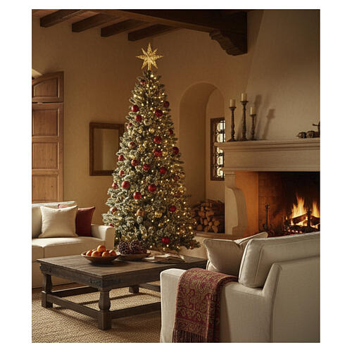 Sapin de Noël Emerald 400 LED 200 cm pailleté 4