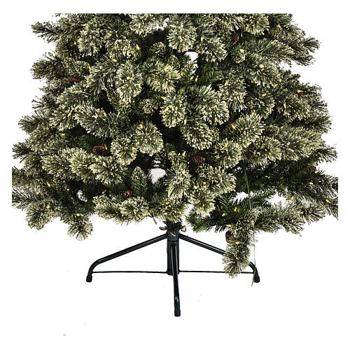 Sapin de Noël Emerald 400 LED 200 cm pailleté 7