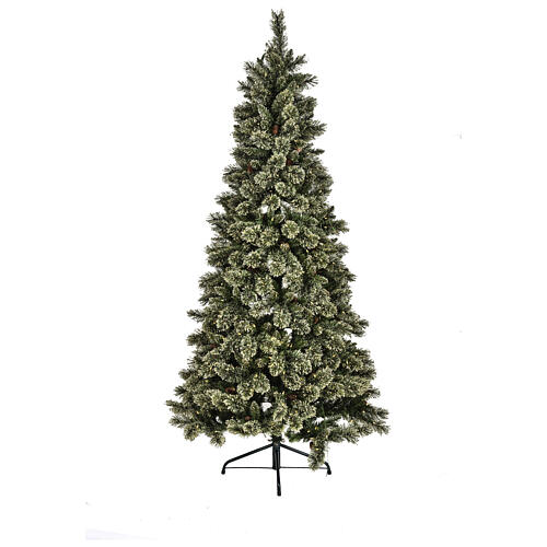 Albero natalizio 200 cm Emerald 400 LED glitterato 6