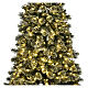 Albero natalizio 200 cm Emerald 400 LED glitterato s2