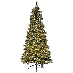 Árvore de Natal Emerald 400 LED 200 cm com glitter