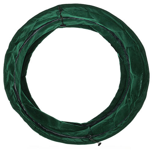 Grüne Weihnachtsbaumfußabdeckung Ø 68 cm 3