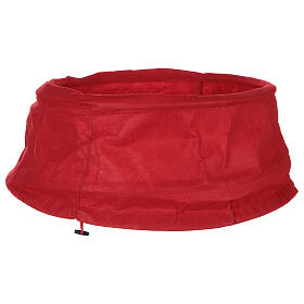 Okrycie podstawy choinki, czerwony materiał, śr. 68 cm