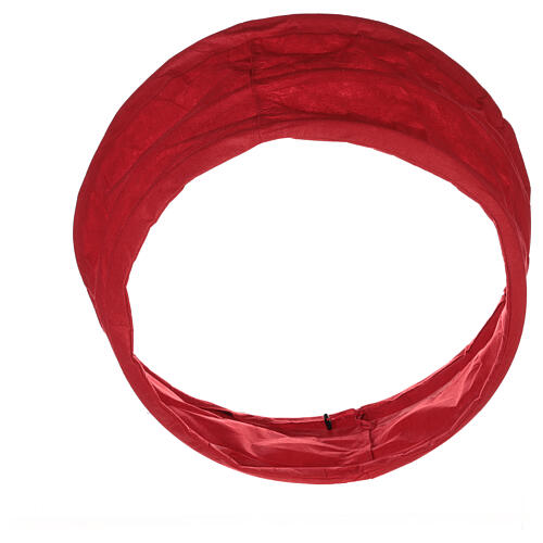 Okrycie podstawy choinki, czerwony materiał, śr. 68 cm 3