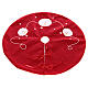 Red Christmas tree skirt with Santa Chlaus 35 in s3