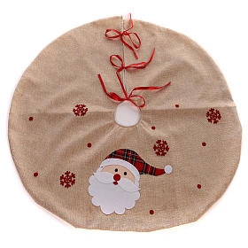 Cobertura para base de árvore Pai Natal juta diâm. 100 c s1