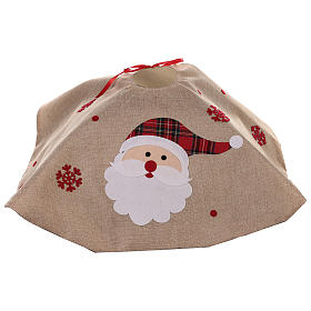 Cobertura para base de árvore Pai Natal juta diâm. 100 c s4
