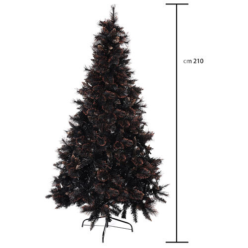Árvore de Natal Quartz Fumé 210 cm com matizes 5