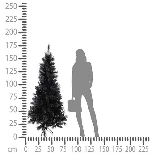 Árvore de Natal Black Stone 180 cm 4