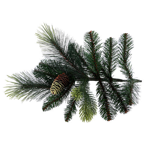 Carolina artificial Christmas tree, 210 cm, green with pinecones 5
