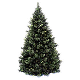 Árbol de Navidad artificial 210 cm verde con piñas Carolina