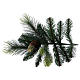Albero di Natale artificiale 225 cm colore verde pigne Carolina s5