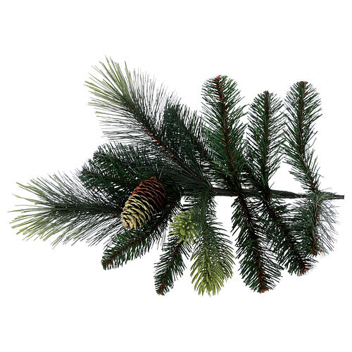 Árvore de Natal artificial 225 cm verde com pinhas Carolina 5