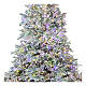 Christmas tree 195 cm, 3 coloured LEDs Poly Andorra Frosted s2