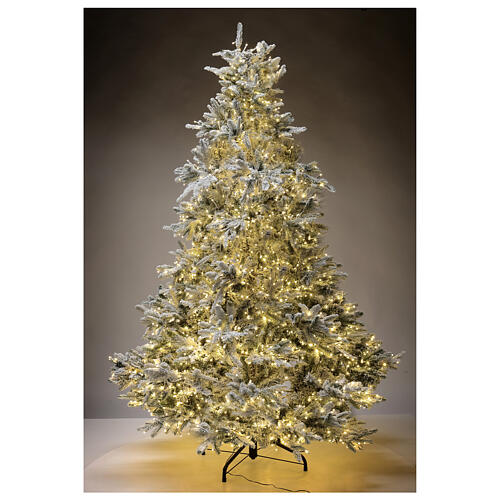 Weihnachtsbaum aus Poly mit 2400 LEDs Andorra Frosted, 210 cm 2