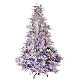 Artificial Christmas tree 210 cm Poly 2400 3 coloured LEDs Andorra Frosted s1