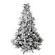 Artificial Christmas tree 210 cm Poly 2400 3 coloured LEDs Andorra Frosted s7