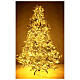 Artificial Christmas tree 210 cm Poly 2400 3 coloured LEDs Andorra Frosted s8