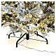Artificial Christmas tree 210 cm Poly 2400 3 coloured LEDs Andorra Frosted s10