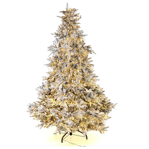Árvore de Natal 210 cm 2400 LED 3 cores Andorra Frosted Poly 3