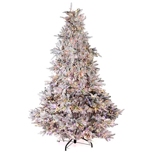 Andorra Frosted Poly Christmas tree of 225 cm with 2900 three-coloured LED lights 5