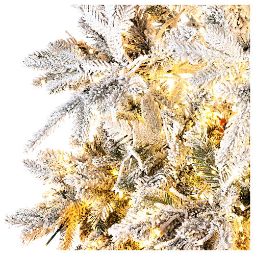 Andorra Frosted Poly Christmas tree of 225 cm with 2900 three-coloured LED lights 6