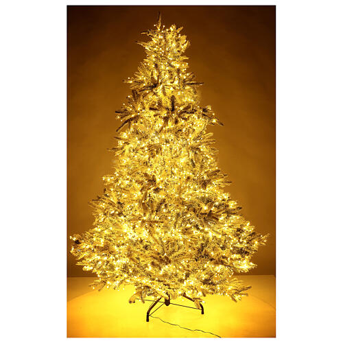 Andorra Frosted Poly Christmas tree of 225 cm with 2900 three-coloured LED lights 8