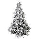 Frosted Christmas tree 225 cm 2900 3 colored LEDs Poly s7