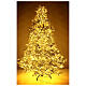 Frosted Christmas tree 225 cm 2900 3 colored LEDs Poly s8