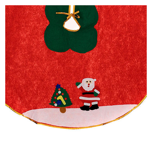 Weihnachtsbaum-Fußabdeckung Bild Weihnachtsmann 100cm 2