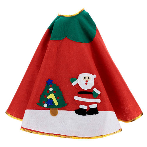 Christmas Tree base cover, red with image of Santa Claus 100 cm 3