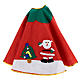 Christmas Tree base cover, red with image of Santa Claus 100 cm s3