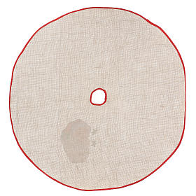 Christmas Tree base cover in jute with Santa Claus 100 cm s4