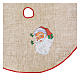 Christmas Tree base cover in jute with Santa Claus 100 cm s2