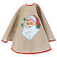 Jute Christmas tree skirt with Santa Claus 39 in s3