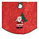 Okrycie na stojak choinkowy czerwone, Boże Narodzenie, Święty Mikołaj, gwiazdy, 77 cm s2
