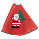 Red Christmas tree skirt with Santa Claus 30 in s3