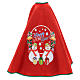 Falda cubre base para Árbol de Navidad rojo Happy New Year 120 cm s3