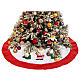 Christmas Tree base cover, white with red edge 105 cm s2